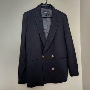 Banana Republic Black Double Breasted Blazer